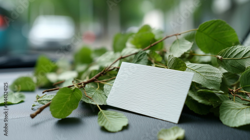 Empty Card on Natural Setti...