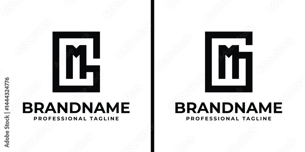 Letters GM Monogram Logo, suitable for any business with GM or MG initials Letters GM Monogram Logo, suitable for any business with GM or MG initials