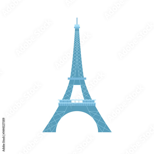 Eiffel tower vector logo.