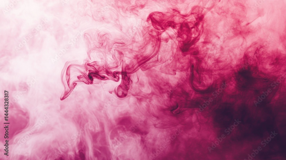 Abstract swirling patterns of pink and crimson smoke. Abstract swirling patterns of pink and crimson smoke.