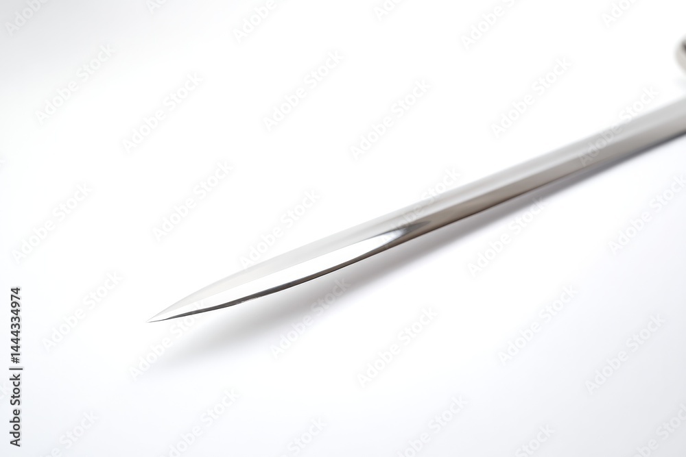 isolated sabre sleek design against pure white backdrop ensures elegance and focus isolated sabre sleek design against pure white backdrop ensures elegance and focus