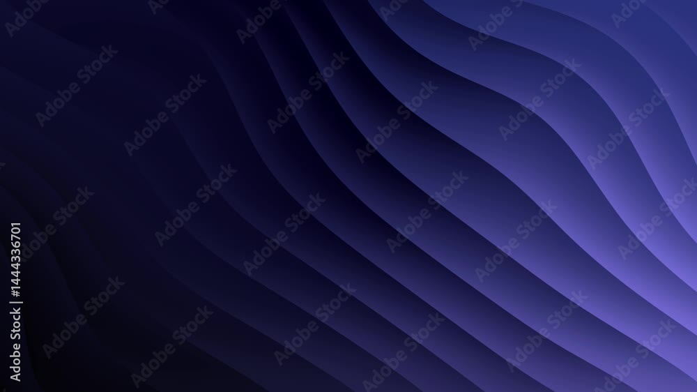 Animación abstracta de ondas y curvas en movimiento suave y fluido, con un gradiente colorido y una estética minimalista, moderna y premium.