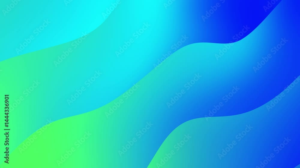 Animación abstracta de ondas y curvas en movimiento suave y fluido, con un gradiente colorido y una estética minimalista, moderna y premium.