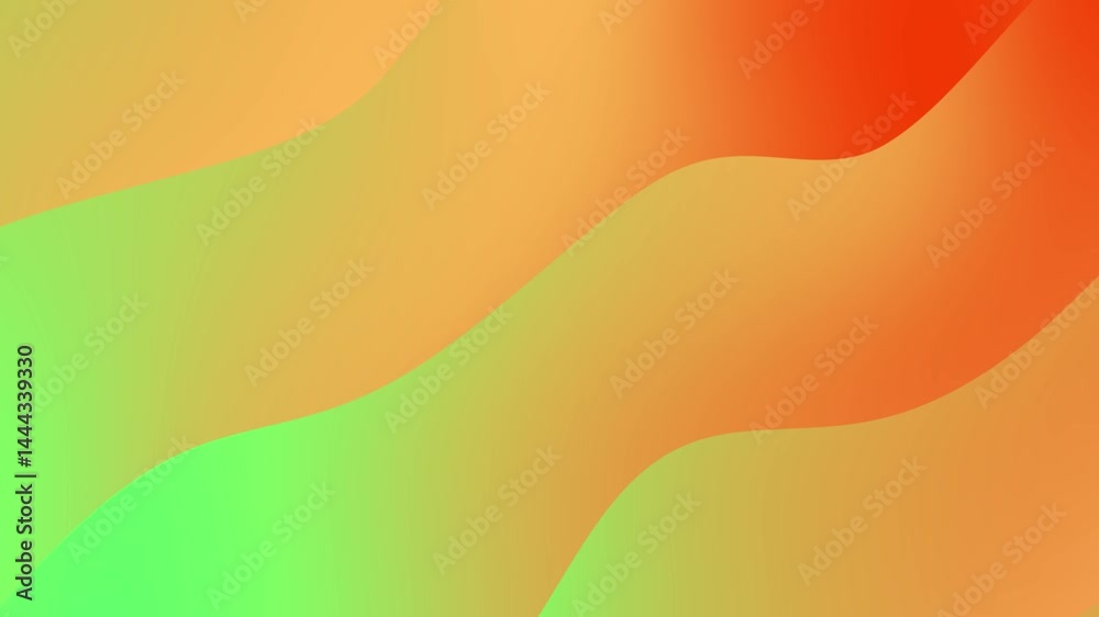 Animación abstracta de ondas y curvas en movimiento suave y fluido, con un gradiente colorido y una estética minimalista, moderna y premium.