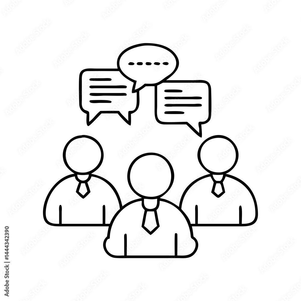 group discussion icon, group discussion line art - simple line art of group discussion, perfect for group discussion logos and icons group discussion icon, group discussion line art - simple line art of group discussion, perfect for group discussion logos and icons