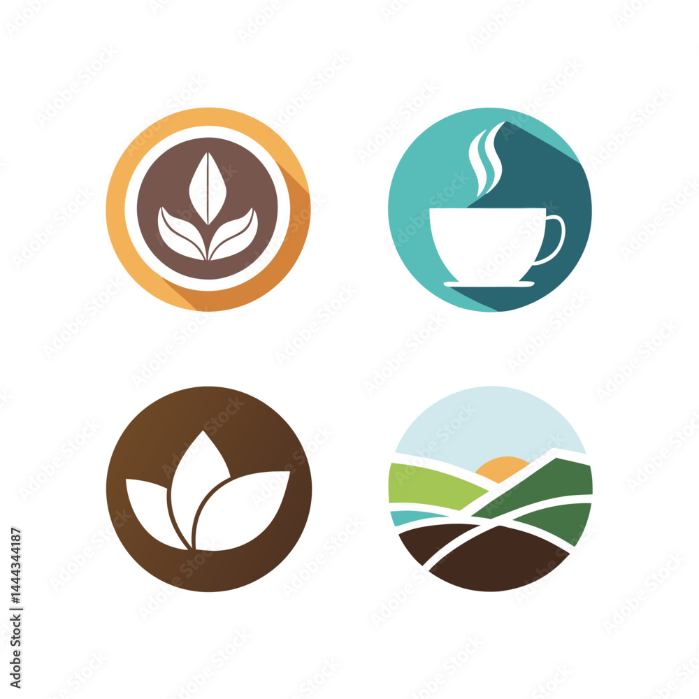 coffee icons set coffee icons set