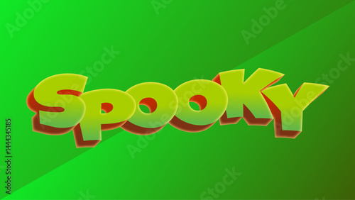 Text effect editable monster and cartoon text style