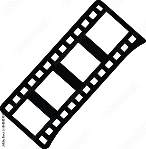 Film Strip Icon on White 
