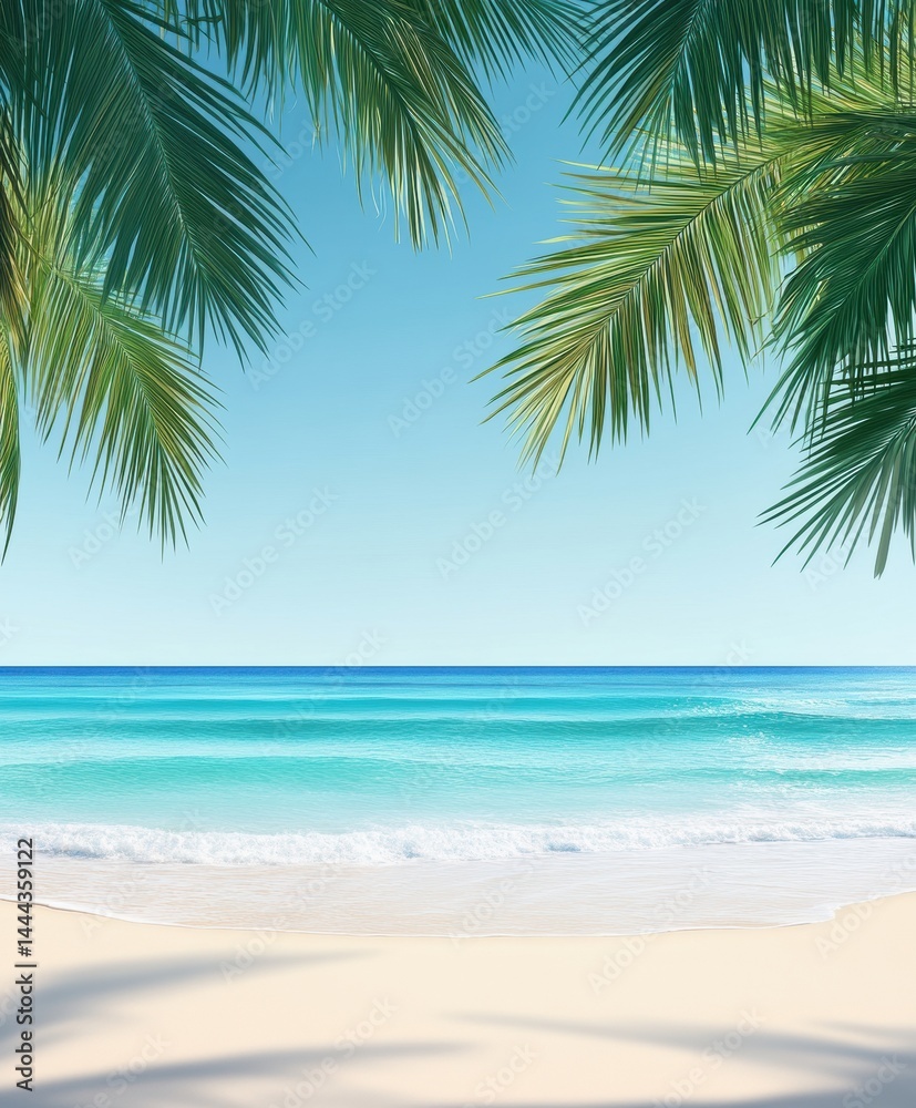 custom made wallpaper toronto digitaltropical beach with palm trees