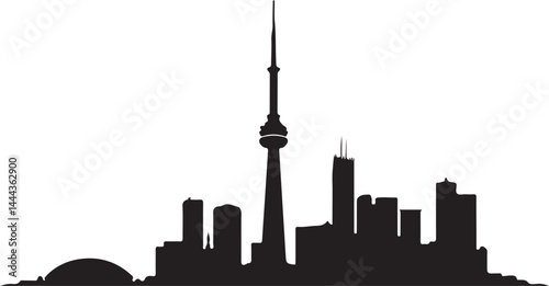Chicago skyline, skyline, city, silhouette, vector, cityscape, building, architecture, buildings, sky, skyscraper, illustration, urban, tower, business, chicago, black, travel, night, downtown, landma