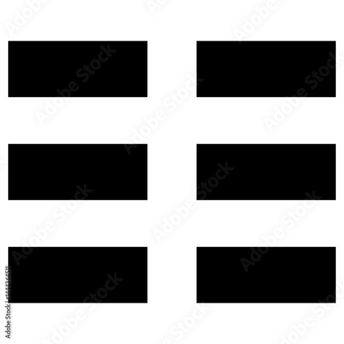 家紋です。坤卦といいます。八卦（小成卦）の一つです。