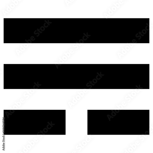 家紋です。巽卦といいます。八卦（小成卦）の一つです。