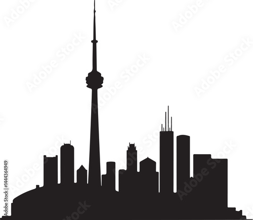 Chicago skyline, skyline, city, silhouette, vector, cityscape, building, architecture, buildings, sky, skyscraper, illustration, urban, tower, business, chicago, black, travel, night, downtown, landma
