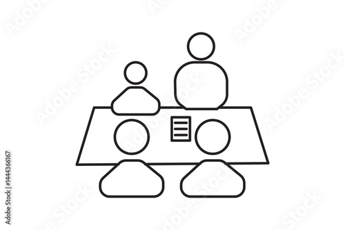 Discuss, meeting icon / color icon