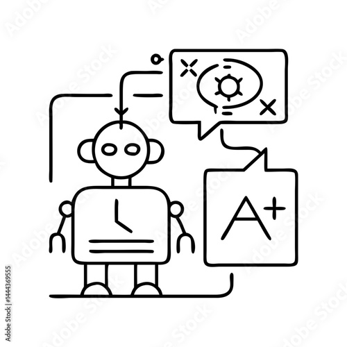 machine translation icon, machine translation line art - simple line art of machine translation, perfect for machine translation logos and icons
