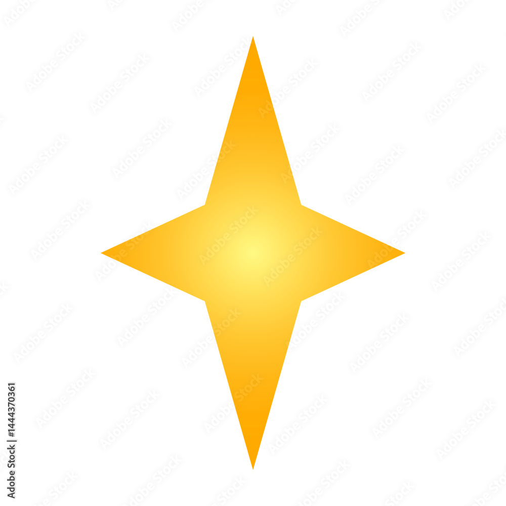 Obraz premium gold star illustration