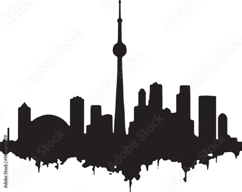 Chicago skyline, skyline, city, silhouette, vector, cityscape, building, architecture, buildings, sky, skyscraper, illustration, urban, tower, business, chicago, black, travel, night, downtown, landma