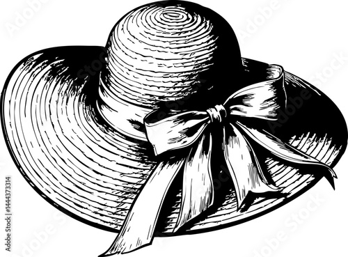 Elegant summer hat for outdoor events relaxing garden setting stylish accessories warm weather fashion inspiration