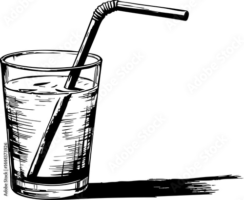 Refreshing summer drink outdoor setting illustration bright environment close-up view hydration concept