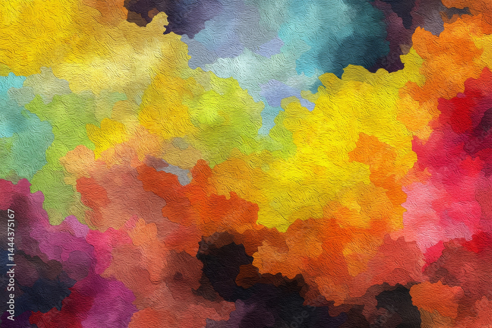 colorful digital paint on background