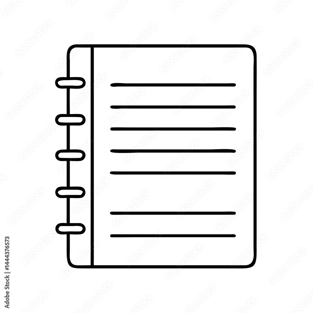 notebook icon, notebook line art - simple line art of notebook, perfect for notebook logos and icons notebook icon, notebook line art - simple line art of notebook, perfect for notebook logos and icons