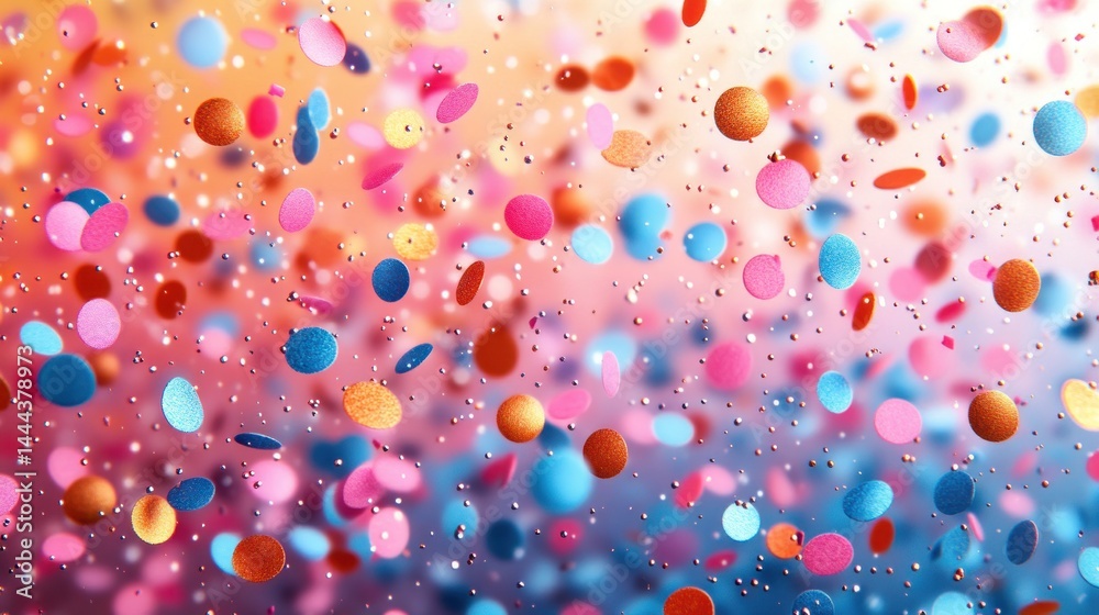 Vibrant Confetti Celebration: A Burst of Joy and Festive Cheer
