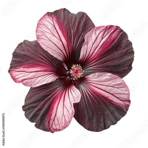 Obraz na płótnie Hibiscus flower, isolated on white background. cutout png w salonie