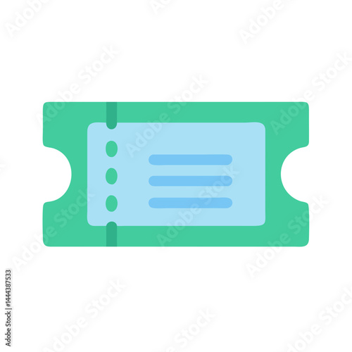 Colorful Ticket Illustration for Events, Shows, and Promotions