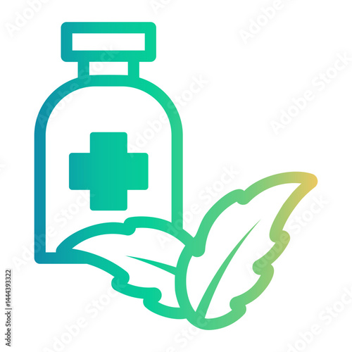 herbal medicine Line Gradient Icon