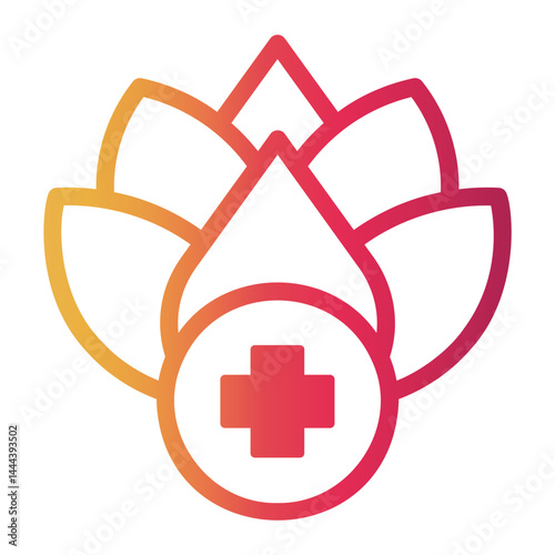alternative medicine Line Gradient Icon