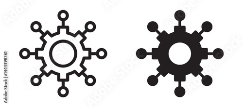 Frameworks icon In Flat and stroke Style Vector For App, UI, Websites. Black Vector Illustration.