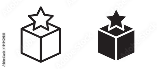 Product release icon In Flat and stroke Style Vector For App, UI, Websites. Black Vector Illustration.