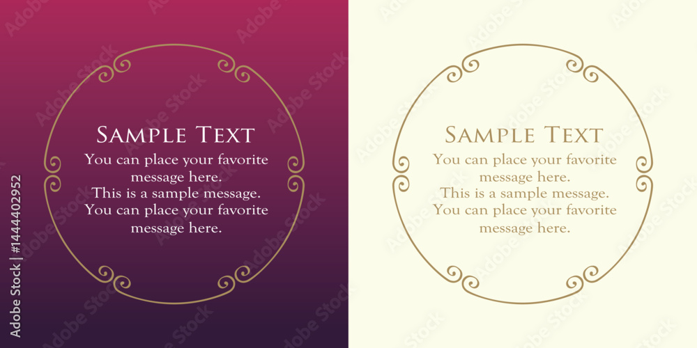 Decorative Frame Vector Set with Elegant Ornaments Decorative Frame Vector Set with Elegant Ornaments