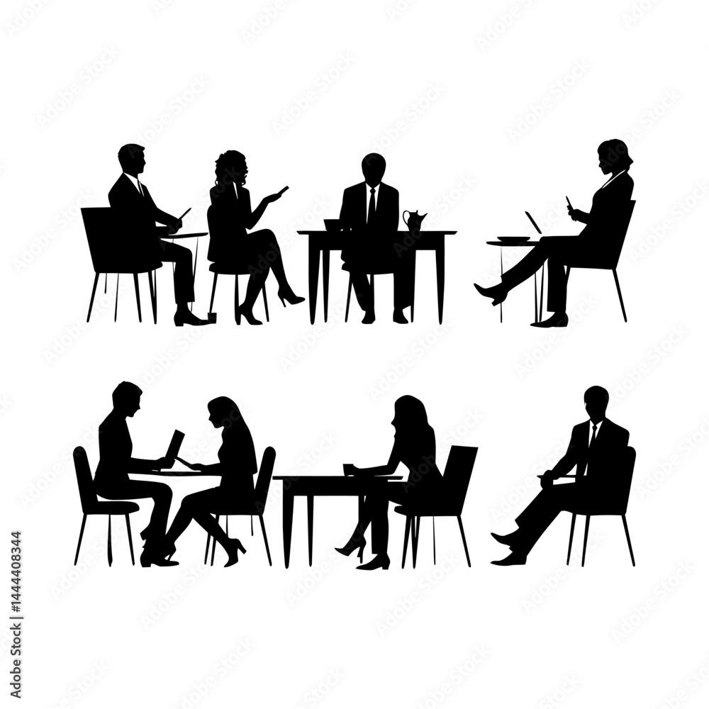 Fototapeta premium Business Strategy Session Illustration