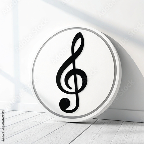 treble clef on music sheet