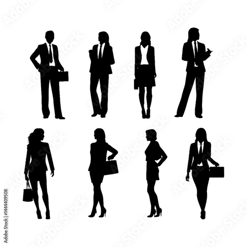 Approachable Executive Silhouette Vector
