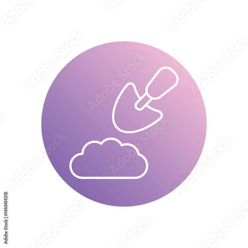 Shovel  icon vector stock illustration