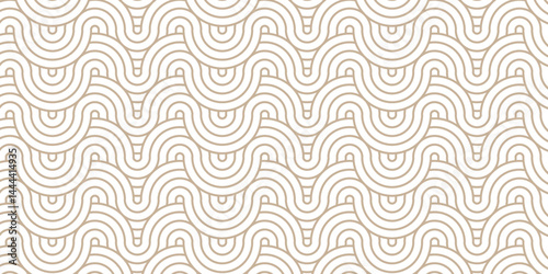Minimal abstract Overlapping creative diamond circle abstract wood color pattern background with waves texture. geometric digital fabric pattern circles floral lapping white retro background.