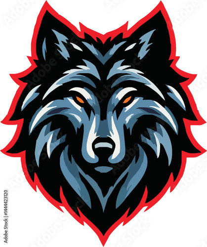 Modern professional wolf logo for a sport team