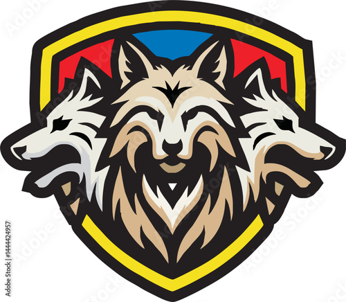 Modern professional wolf logo for a sport team