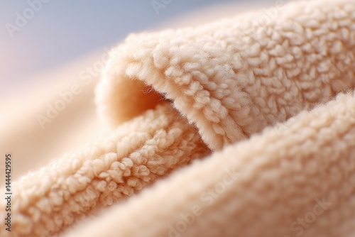close-up of traditional eid al-adha sheep wool texture with soft lighting