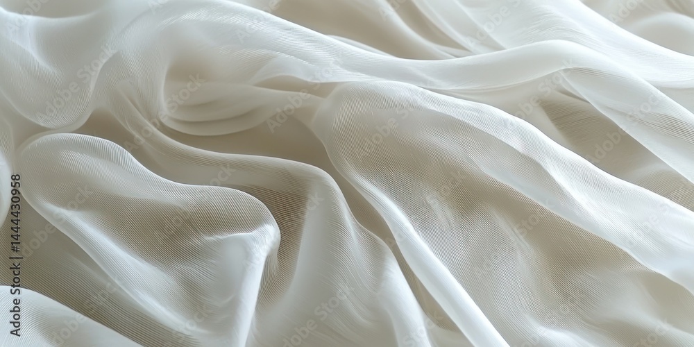 Soft White Curtain Flow: Gentle, flowing white curtain lines overlap, producing a light and airy abstract composition. Soft White Curtain Flow: Gentle, flowing white curtain lines overlap, producing a light and airy abstract composition.