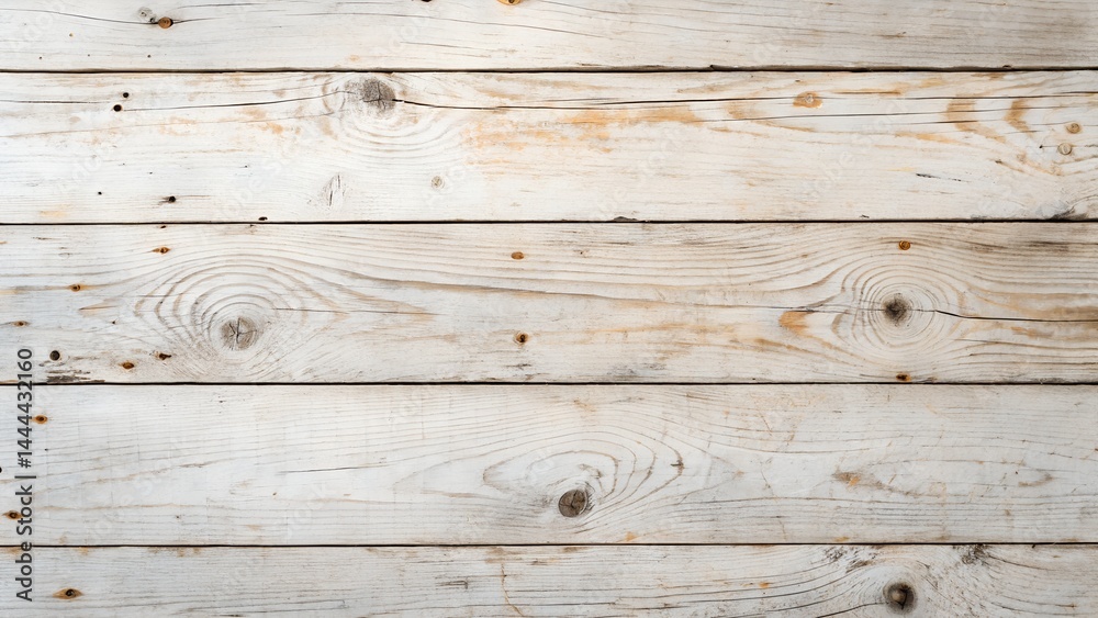 Obraz premium Rustic Whitewashed Wooden Plank Background
