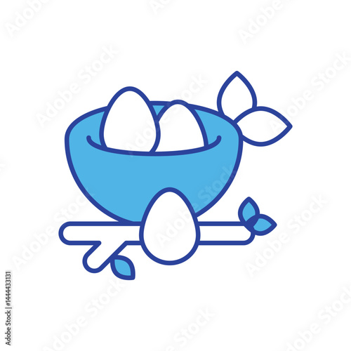 Nest icon vector stock illustration