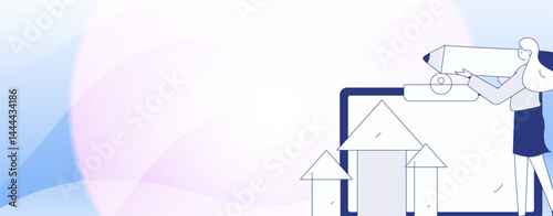 Check-in character flat vector concept operation hand-drawn illustration
