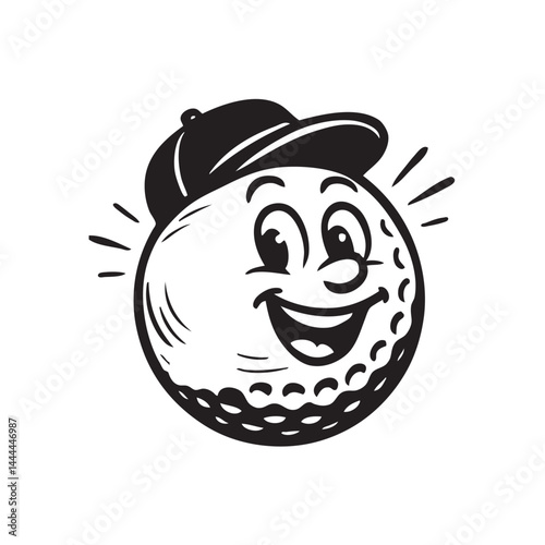 golf ball mascot