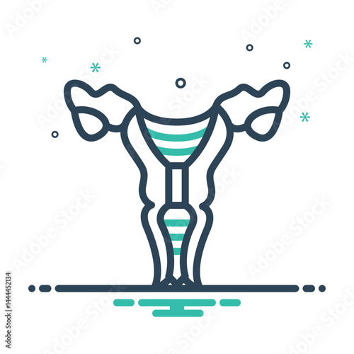 Mix icon for uterus