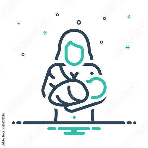 Mix icon for breastfeeding