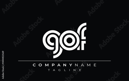 Obraz na plátně GOF Creative Unique Modern Letter Logo Design