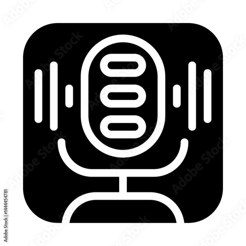 Voice recorder Solid Icon